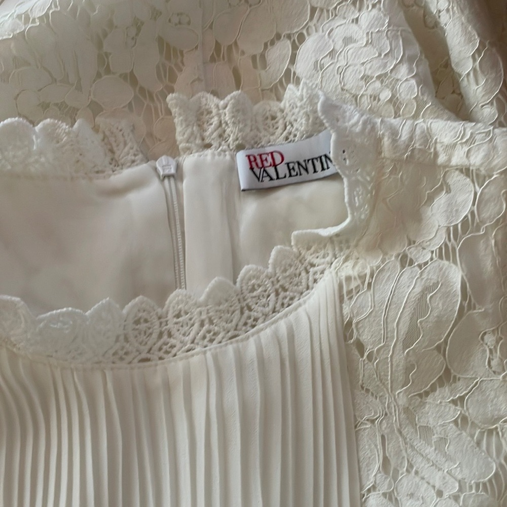 RED Valentino White Lace Dress in S